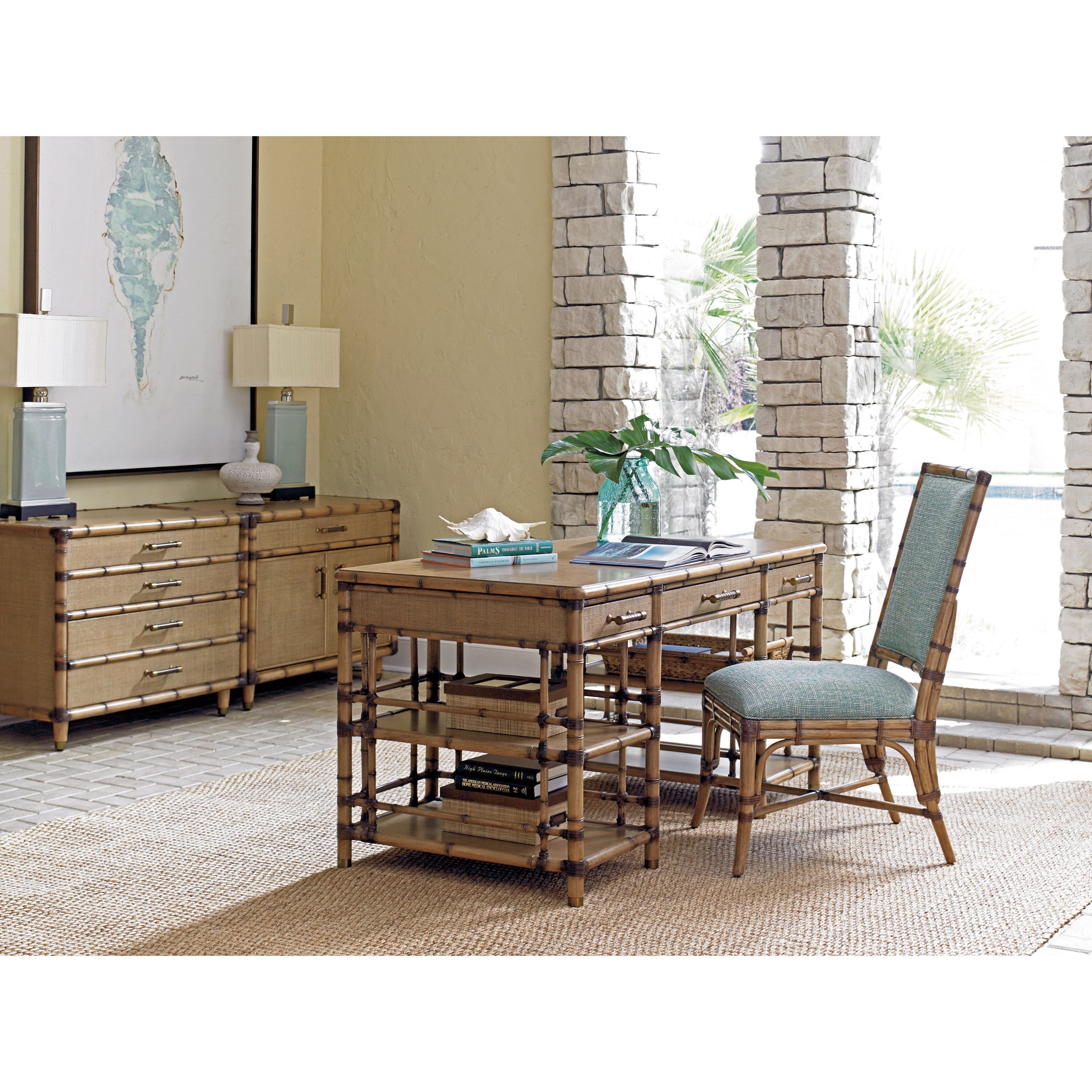 Tommy Bahama Home Twin Palms 558933 St. Vincent Table Desk with
